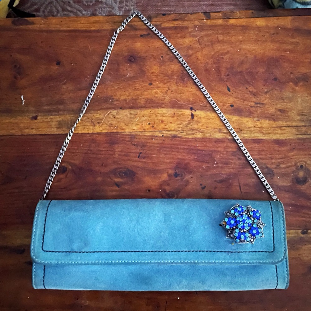 Carlos Falchi Handmade Italian Suede Bag